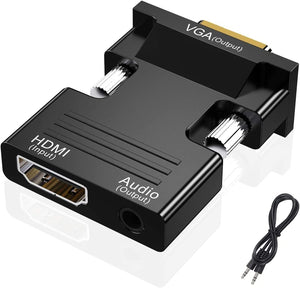 Pi+®(PiPlus®) HDMI to VGA Audio Output Cable Computer Set-top Box Converter Connector Adapter