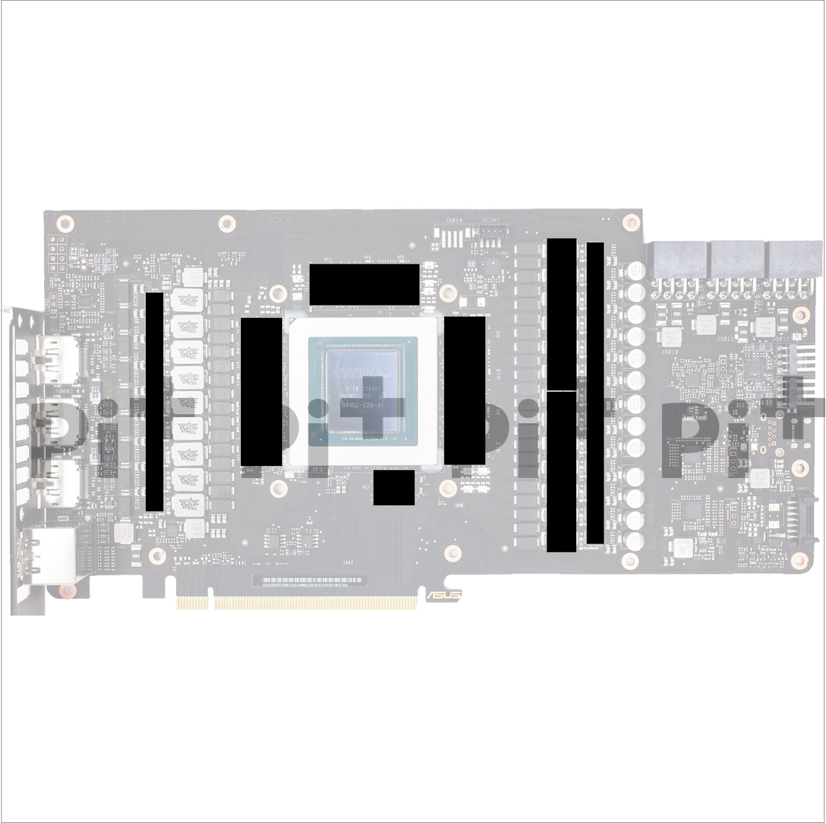 Pre-Cut Thermal Pads for Asus 3080 3080 Ti STRIX Higher Quality Th