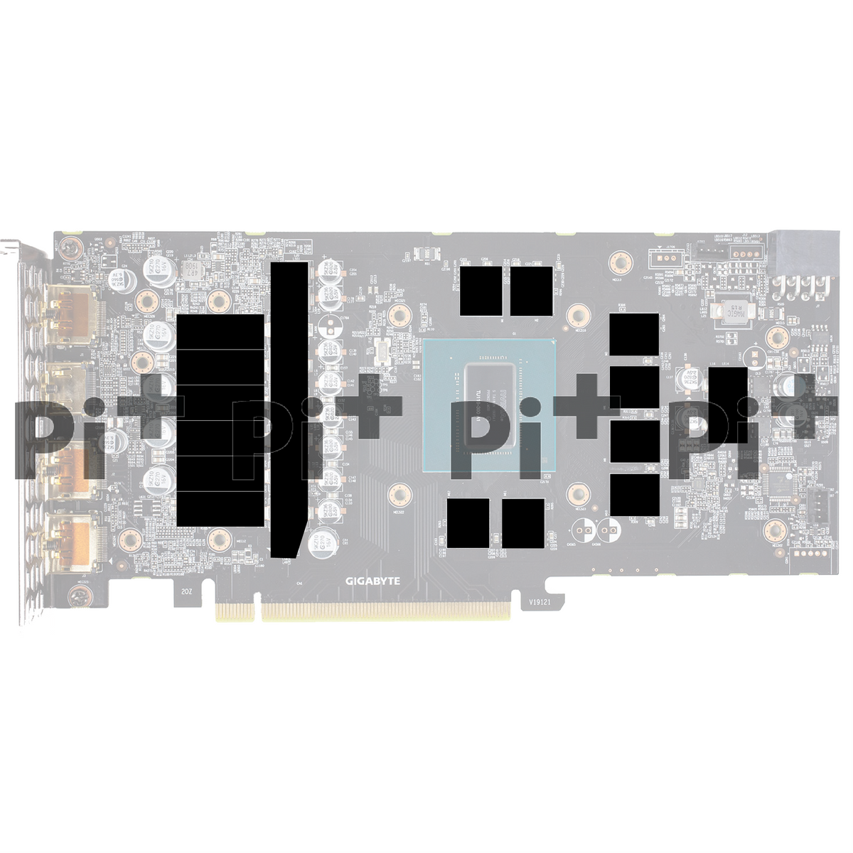 Pi+® (PiPlus®) Pre-Cut Thermal Pads for Gigabyte 1660 Super Gaming OC