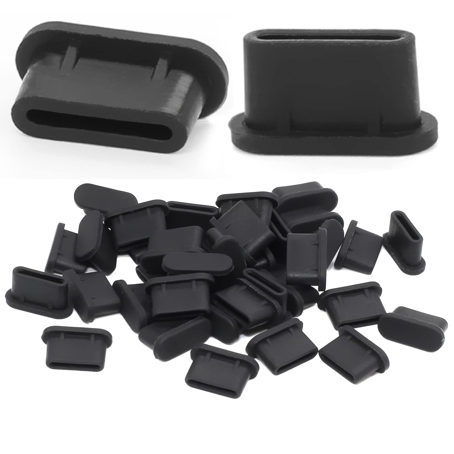 Keep Your Ports Clean With 5-Pack USB Dust Plugs (Black, White & Clear)