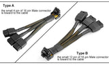 Pi+®(PiPlus®) 3x8pin PCIe to 16pin 12VHPWR Cable 90 Degree Elbow Applicable to GPU RTX4090 4080 (TypeA&B)