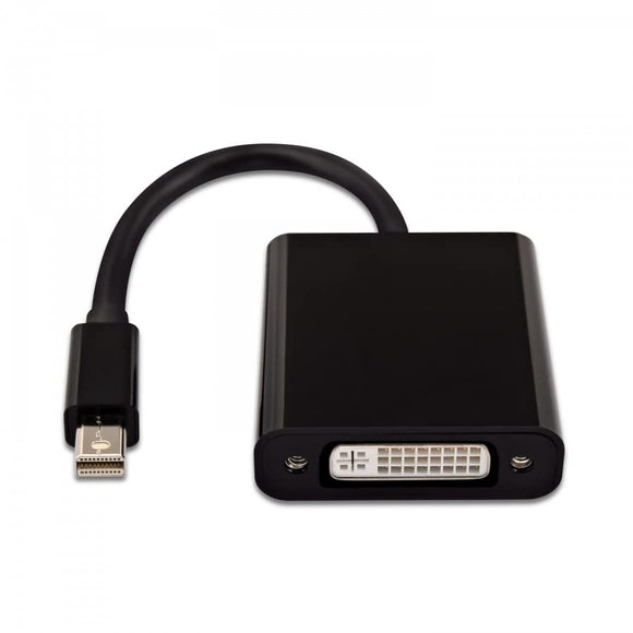Pi+® (PiPlus®) Mini DisplayPort to DVI Adapter, Mini DP Display Port to DVI Converter Cable Male to Female (Thunderbolt and Thunderbolt 2 Port Compatible) - Black