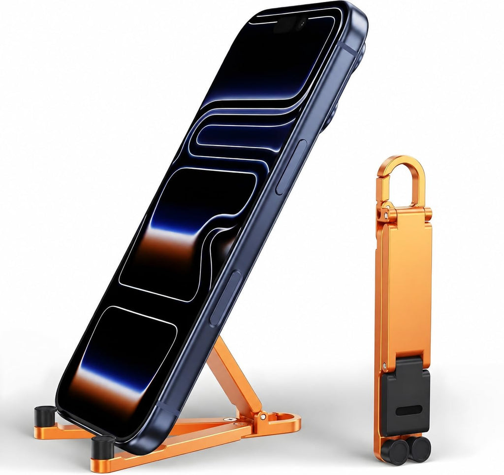 Portable Foldable Phone Stand with Keychain