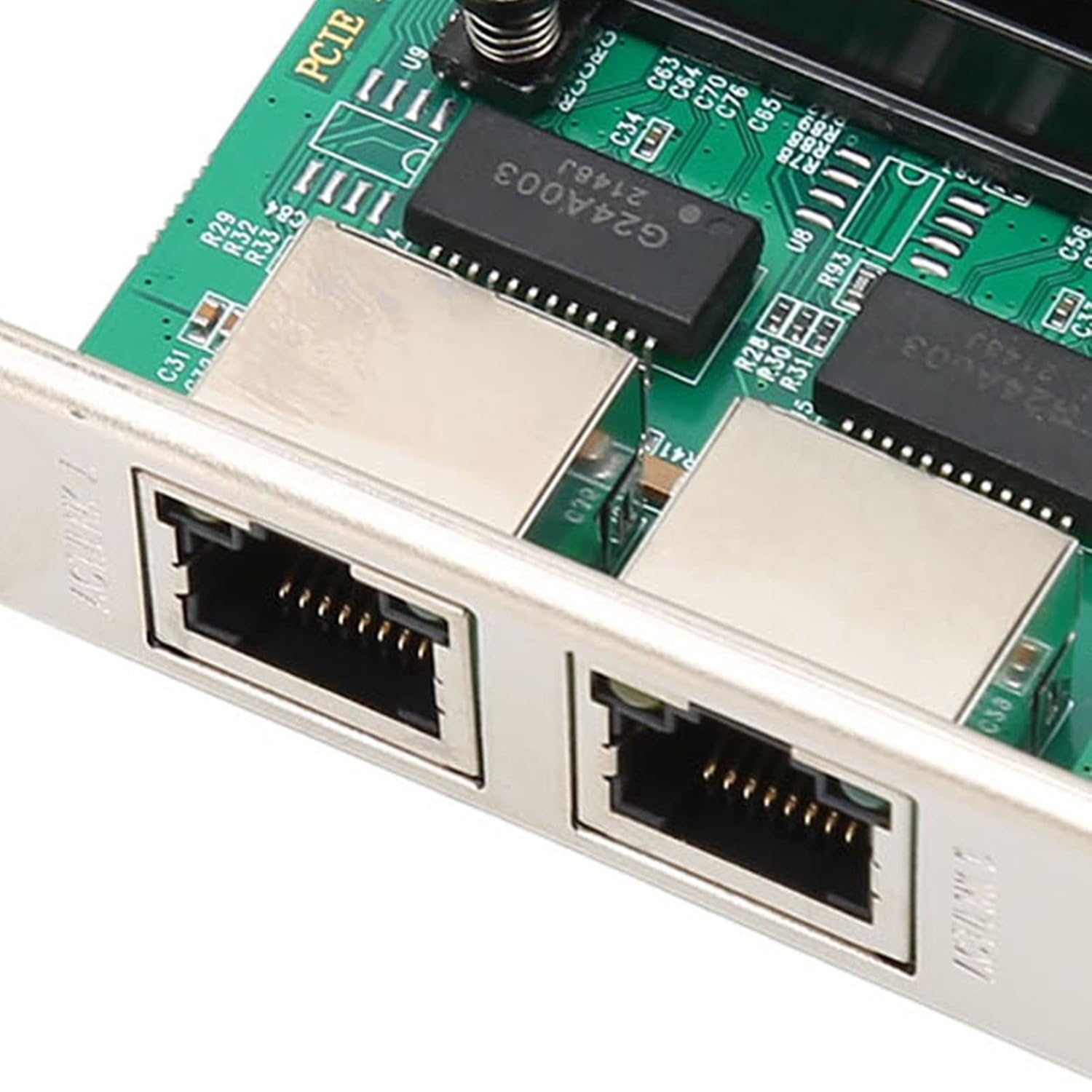 Piplus Key Pi+® (PiPlus®) 2 Port RJ45 to PCI Express X1 Network Card