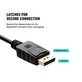 Pi+® (PiPlus®) 1080p Display Port Male to HDMI Male 1.8 Meter Cable
