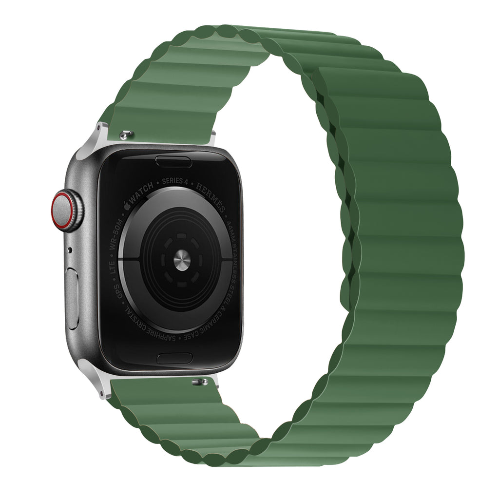 Magnetic Silicone Wristband for Apple Watch 44mm 41mm 49mm 42mm