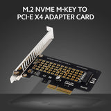 Pi+® (PiPlus®) M.2 NVME M-Key to PCI-E 3.0 X4 Adapter Expansion Card