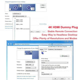 Pi+® (PiPlus®) 4K HDMI Dummy Plug - 2 units