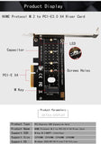 Pi+® (PiPlus®) M.2 NVME M-Key to PCI-E 3.0 X4 Adapter Expansion Card