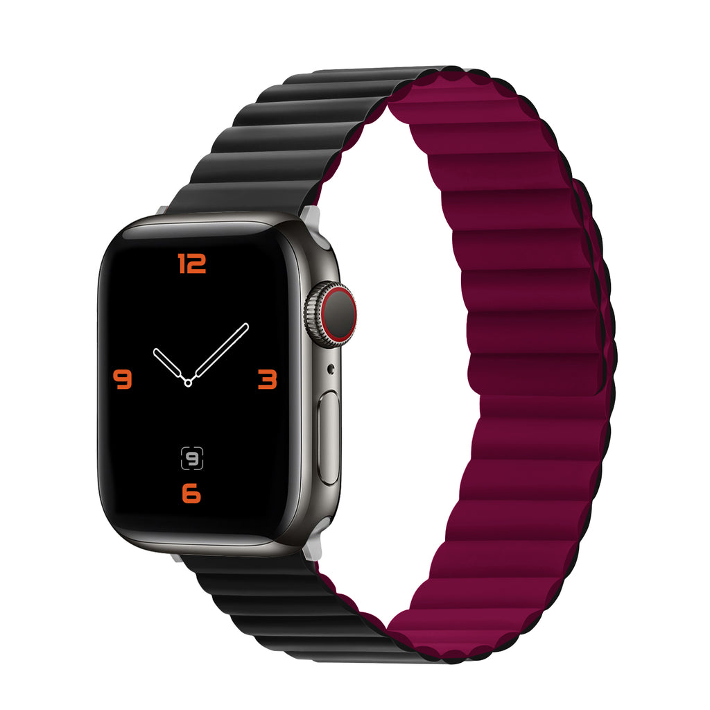 Magnetic Silicone Wristband for Apple Watch 44mm 41mm 49mm 42mm