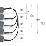 Pi+® (PiPlus®) 10G SFP+ Twinax Cable, Direct Attach Copper(DAC) Passive Cable-0.25 Meter