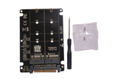 Pi+® (PiPlus®) SFF-8639 NVME U.2 to NGFF M.2 M Key &amp; B Key SSD Adapter for 2280 2260 2242 2230 SSD