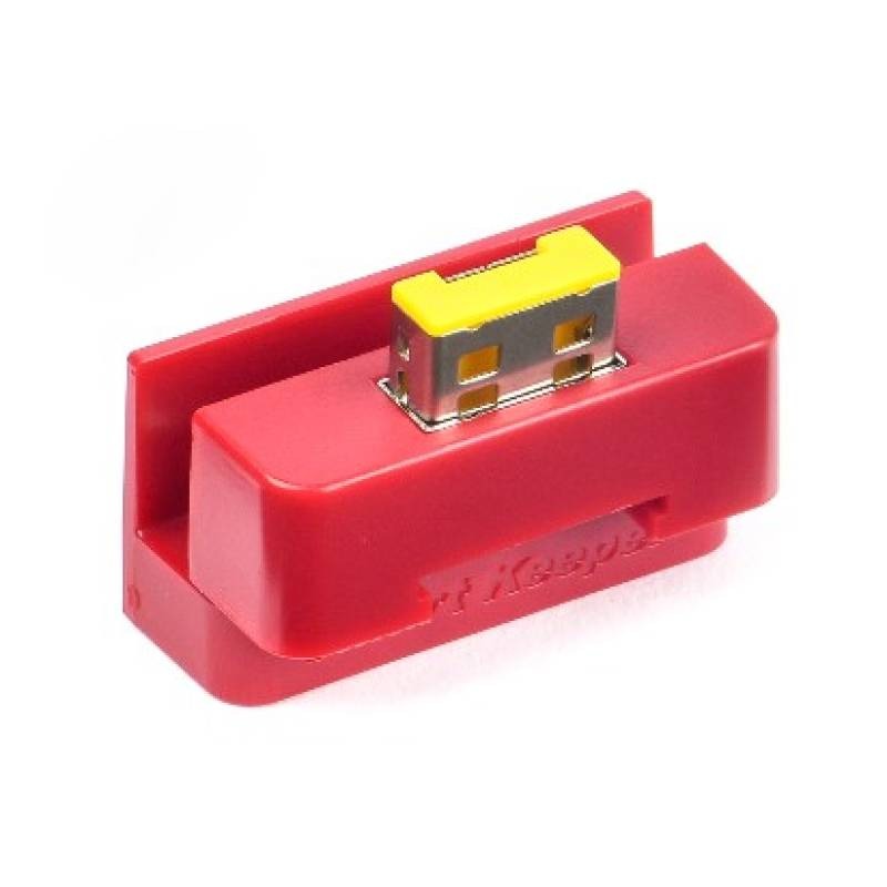 Smartkeeper Essential Serial Port Lock + USB-A Port Lock - Yellow