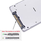 Pi+® (PiPlus®) U.2 SFF-8639 to M.2 nVME Or M2 SATA SSD Adapter Card with Case