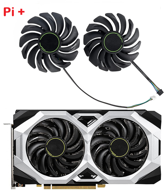 Pi+® (PiPlus®) GPU Replacement Fan For MSI RTX 2080 2070 2060 VENTUS Video Graphics Card