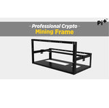 Pi+® (PiPlus®) 4-5 GPU Steel Mining Rig Frame