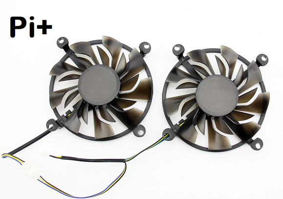Pi+® (PiPlus®) GPU Replacement Fan For ZOTAC GTX 1060 960 950