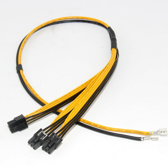 Pi+™(PiPlus™) Triple PCIe 3*(6+2) Pin Graphic Card Splitter Power Cable 12AWG+16AWG(70cm)