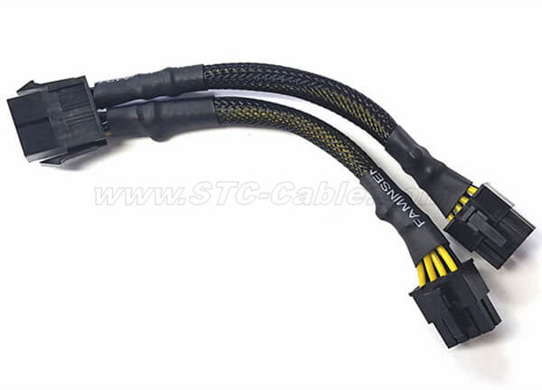 Cable Mining Pcie Splitter 6pin To Dual 8pin PCI-E PCIE Y Splitter