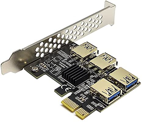 Pi+® (PiPlus®) PCI-E 1X to External 4 USB 3.0 Adapter