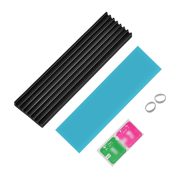 Pi+®(PiPlus®) Heatsink for M.2/M2 SSD NVME/SATA with Silicone Thermal Cooling Gel Pad - 2 units