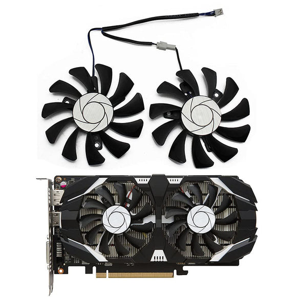 Pi+® (PiPlus®) GPU Replacement Fan For MSI Geforce GTX1050Ti GTX 1050 Ti 4GT-OC