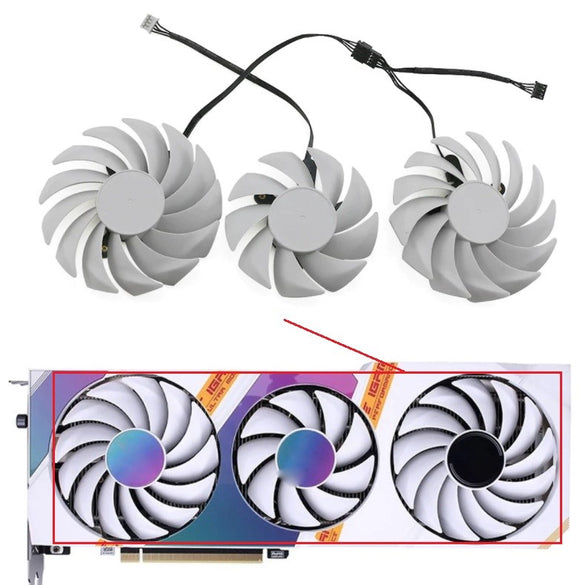 Pi+® (PiPlus®) GPU Replacement Fan for COLORFUL GeForce RTX 3060Ti 3070 3080 iGame Ultra