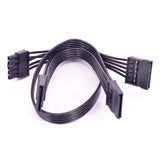 Pi+® (PiPlus®) 5 Pin to 3 SATA 15Pin Power Supply Cable for Cooler Master V series