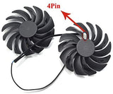 Pi+® (PiPlus®) GPU Replacement Fan For MSI RX470 480 570 580 GTX1080Ti 1080 1070 1060 gaming
