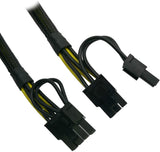 Pi+®(PiPlus®)8Pin Male to Dual PCIe 8Pin (6+2) Male GPU Power Adapter Sleeved Cable for Antec Neo & ECO PSU