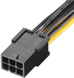 Pi+® (PiPlus®) 6Pin (Female) to 2(6+2) Pin (Male) PCIe Power Cable