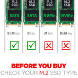 Pi+® (PiPlus®) M.2 SATA USB 3.1 Gen 2 Type-C Output SSD External Enclosure Case (Does Not Support NVME)