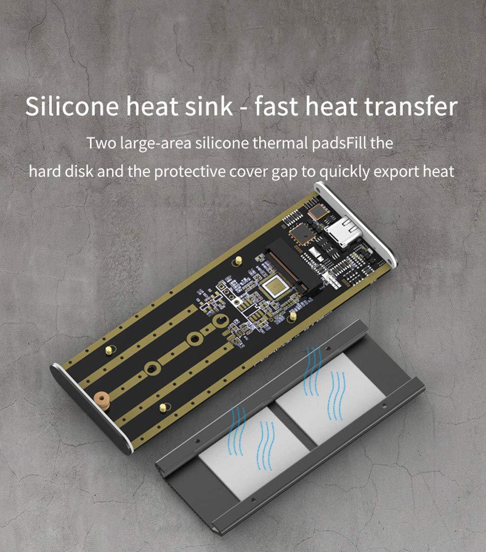 Pi+® (PiPlus®) USB Gen (Upto 10GBPS) PCIe NVMe SSD Enclosure Case