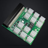Pi+® (PiPlus®) PCIE 12V 64 Pin to 12x 6 Pin Power Supply Server Adapter Breakout Board