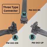 Pi+® (PiPlus®) PCI-e 5.0 90 Degree 12VHPWR PCIE Cable for Graphic Card GPU 12+4pin RTX 3090Ti 4070Ti 4080 4090