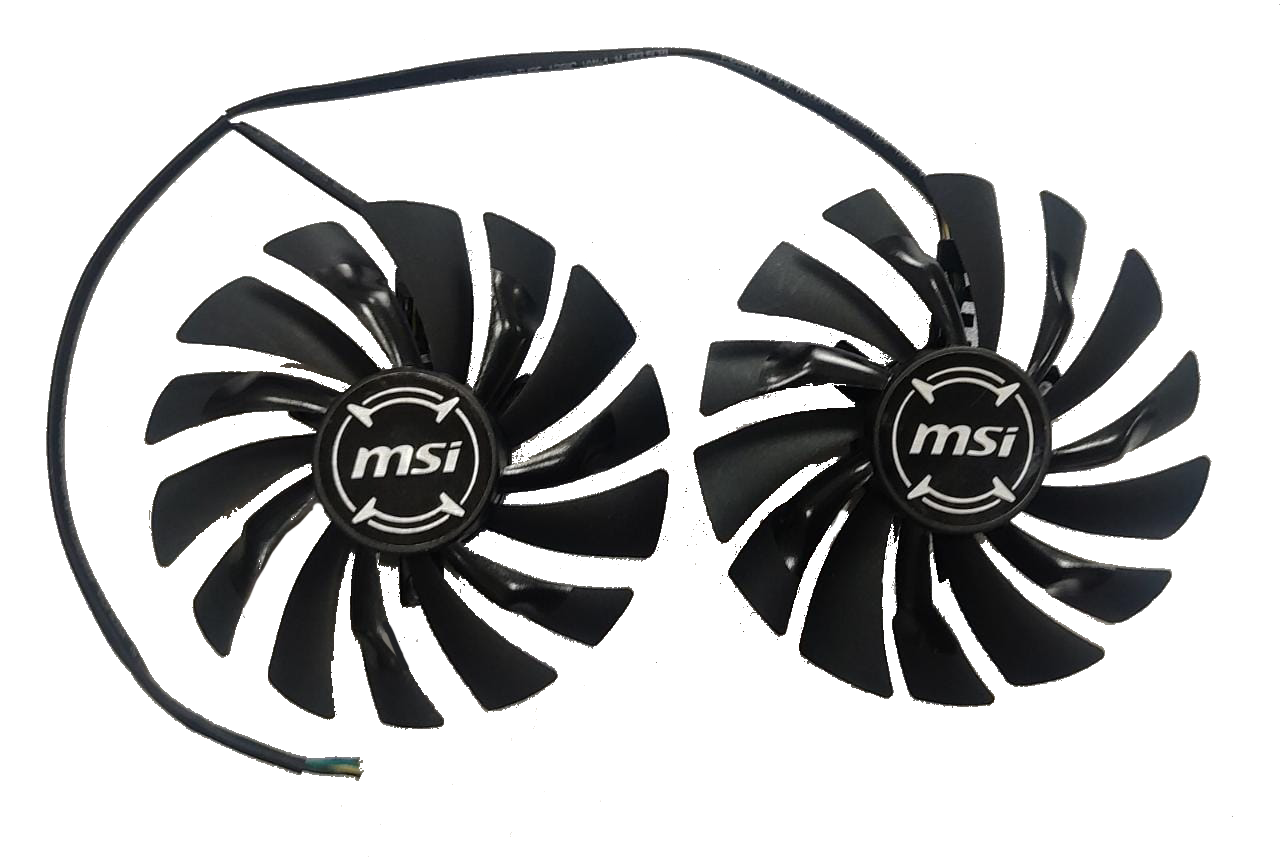 Pi PiPlus GPU Replacement Fan for MSI GTX 1080 GTX 1070 GTX