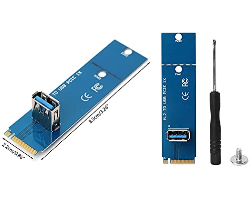 Pi+® (PiPlus®) NGFF to USB Transfer PCI-E Express Riser Card Adapter