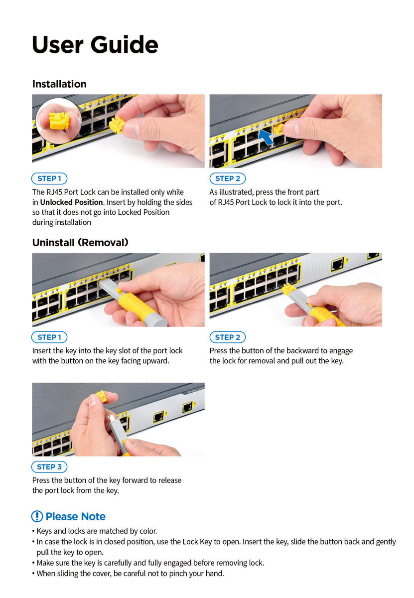 Piplus Key Smart Keeper RJ45 Port Locks with Key – Pi+® (PiPlus®)